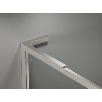 Mexen Kioto-XF L Sprchová zástena s rámom 110 x 202 cm, 10 mm priehľadná, kartáčovaný nikel - 800-110-174-97-00-XF