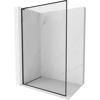 Mexen Kioto-F L Sprchová zástena s rámom 60 x 202 cm, 8 mm priehľadná, čierna - 800-060-174-70-00