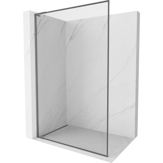 Mexen Kioto-F L Sprchová zástena s rámom 110 x 202 cm, 8 mm priehľadná, strieborná - 800-110-174-95-00