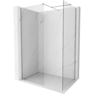 Mexen Kioto-X Sprchová zástena 140 x 80 cm, 10 mm priehľadná, chróm - 800-140-202-01-00-080-X