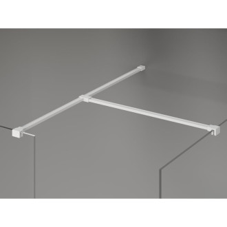 Mexen Kioto-X Sprchová zástena 140 x 70 cm, 10 mm priehľadná, biela - 800-140-202-20-00-070-X