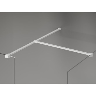 Mexen Kioto-X Sprchová zástena 110 x 90 cm, 10 mm priehľadná, biela - 800-110-202-20-00-090-X