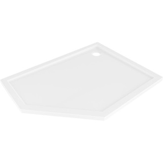 Mexen Flow slim päťuholníková sprchová vanička pravá 100 x 80 cm, lesklá biela - 46P108010R