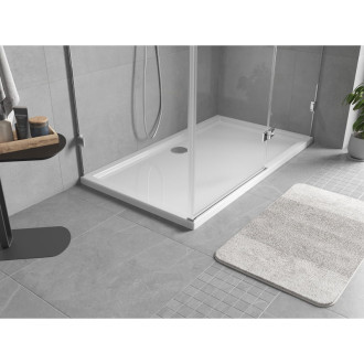 Mexen Flow úzka obdĺžniková sprchová vanička 140 x 85 cm, biely lesk - 46R108514