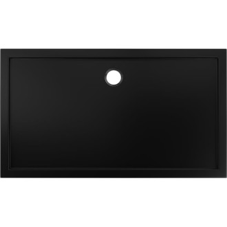 Mexen Flow úzka obdĺžniková sprchová vanička 160 x 70 cm, matná čierna - 46R707016