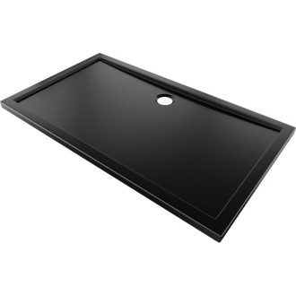 Mexen Flow úzka obdĺžniková sprchová vanička 140 x 95 cm, matná čierna - 46R709514