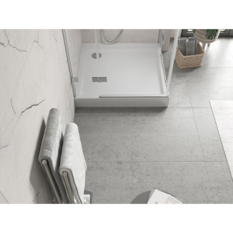 Mexen Flow+ štvorcová sprchová vanička 80 x 80 cm, biely lesk - 46S108080H