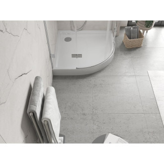 Mexen Flow+ polkruhová sprchová vanička 90 x 90 cm, biely lesk - 46Q109090H