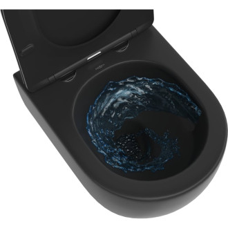 WC misa Mexen Carmen Rimless Tornado, matne čierna - 3388XX85T