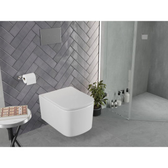WC misa Mexen Vivo Rimless Tornado, lesklá biela - 3361XX00T