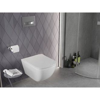 WC misa Mexen Timo Rimless Tornado, lesklá biela - 3365XX00T