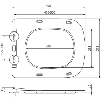 WC sedátko Mexen slim s tlmeným dovieraním, duroplast, biely lesk - 39120100