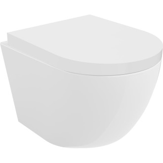 WC misa Mexen Lena Rimless Tornado s tlmeným dovieraním sedátka, tvrdá, duroplast, lesklá biela - 30220200T