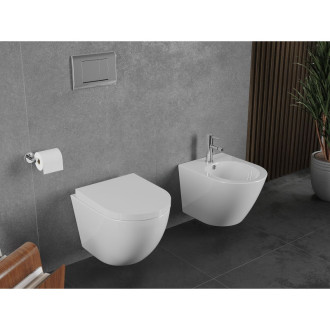 WC misa Mexen Lena Rimless Tornado s tlmeným dovieraním sedátka, tvrdá, duroplast, lesklá biela - 30220200T