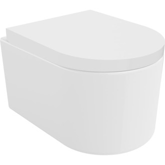 WC misa Mexen Sofia Rimless Tornado s tlmeným dovieraním sedátka, tvrdá, duroplast, lesklá biela - 30540200T