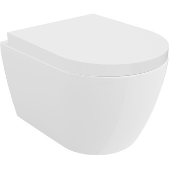 WC misa Mexen Carmen Rimless Tornado s tlmeným dovieraním sedátka, tvrdá, duroplast, lesklá biela - 30880200T
