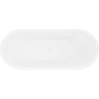 Voľne stojaca vaňa Mexen Lotos 140 x 75 cm, biela/čierna, biely prepad - 52051407775-20