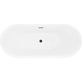 Voľne stojaca vaňa Mexen Lotos 150 x 75 cm, biela, čierny prepad - 52051507700-70