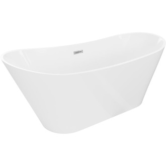 Voľne stojaca vaňa Mexen Dora 150 x 75 cm, biela, chrómovaný prepad - 52071507500-01