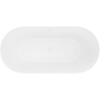 Voľne stojaca vaňa Mexen Luna Slim 170 x 75 cm, biela, biely prepad - 52041707500-20