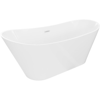 Voľne stojaca vaňa Mexen Dora 160 x 75 cm, biela, biely prepad - 52071607500-20