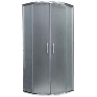 MEXEN RIO sprchovací kút štvrťkruh 80x80x190 cm 5mm chróm-satén 863-080-080-01-30