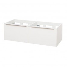 Mereo Mailo kúpeľňová skrinka, spodná, biela, 2 zásuvky, 1210x700x480 mm CN518S