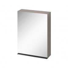 Cersanit Virgo zrkadlová skrinka 60 sivá, úchyt čierna S522-016