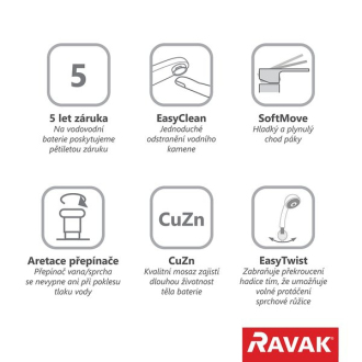 Ravak FM 081.00 Vaňová batéria do podlahy X070079