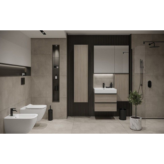 Cersanit Virgo stĺpik biela 160x40x30, úchyt čierna S522-033