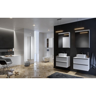 Cersanit Virgo stĺpik biela 160x40x30, úchyt chróm S522-032
