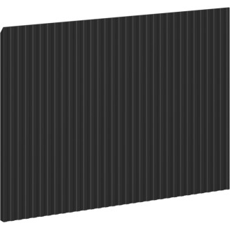 Drážkovaná predná strana Mexen Rivel pre korpus kúpeľňové skrinky 70 x 43,5 cm, matná čierna - 91A20-0700-470-1-71
