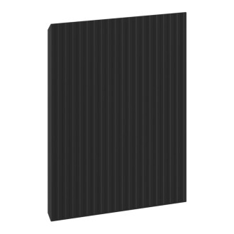 Drážkovaná predná strana Mexen Rivel pre korpus kúpeľňové skrinky 40 x 43,5 cm, matná čierna - 91A21-0400-470-1-71