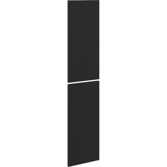 Drážkovaná čelka Mexen Rivel pre korpus kúpeľňovej skrinky 35 x 80 cm (2 ks), matná čierna - 91A21-1600-300-2-71