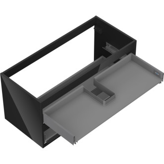 Korpus umyvadlové skříňky Mexen Box-A 100 cm, 2 zásuvky, černý lesk - 91AX0-1000-470-2-70