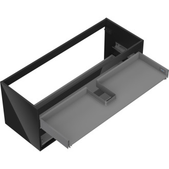 Korpus umyvadlové skříňky Mexen Box-A 120 cm, 2 zásuvky, černý lesk - 91AX0-1200-470-2-70