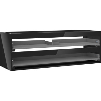 Korpus umývadlovej skrinky Mexen Box-A 140 cm, 2 zásuvky, čierny lesk - 91AX0-1400-470-2-70