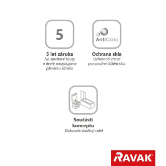 Ravak CPS-90 satin+Transparent 9QV70U00Z1