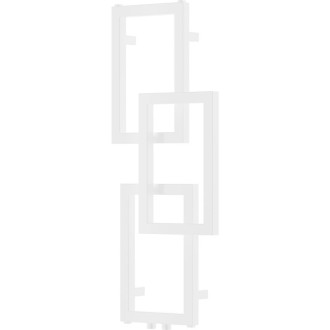 Dekoratívny kúpeľňový radiátor Mexen Grid 870 x 360 mm, 209 W, biely - W215-0870-360-00-20
