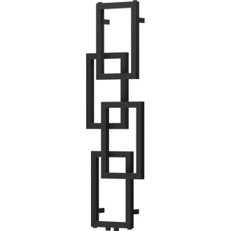 Dekoratívny kúpeľňový radiátor Mexen Grid 1115 x 360 mm, 279 W, čierny - W215-1115-360-00-70