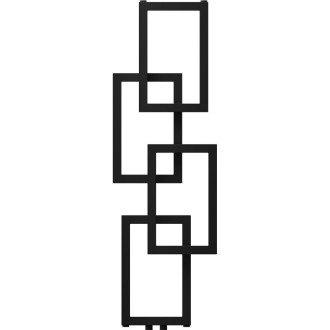 Dekoratívny kúpeľňový radiátor Mexen Grid 1115 x 360 mm, 279 W, čierny - W215-1115-360-00-70