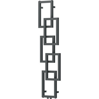 Dekoratívny kúpeľňový radiátor Mexen Grid 1360 x 390 mm, 349 W, antracit - W215-1360-390-00-66