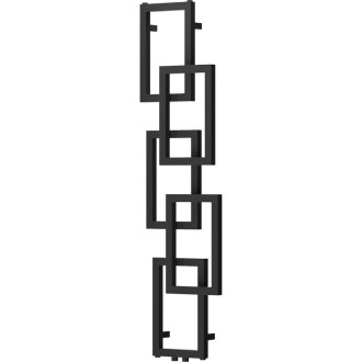 Dekoratívny kúpeľňový radiátor Mexen Grid 1360 x 390 mm, 349 W, čierny - W215-1360-390-00-70