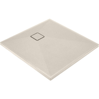 Deante CORREO čtvercová sprchová vanička, granit, béžová, 90x90 cm KQR_541B