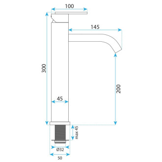 REA Koupelnová baterie Ontario Brush Nickel -B5510 REA-B5510