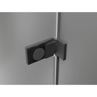 Sprchovací kút Mexen Lunar-F skladací ľavý 90 x 90 cm, priehľadný, strieborná metalíza - 836-090-090-95-00-L