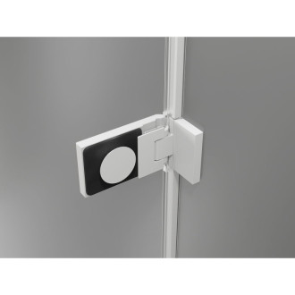 Sprchovací kút Mexen Lunar-F Duo skladací 95 x 90 cm, priehľadný, biely - 836-095L-090P-20-00