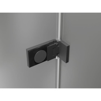 Sprchovací kút Mexen Lunar-F skladací pravý 100 x 80 cm, priehľadný, strieborná metalíza - 836-100-080-95-00-P