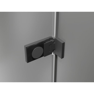 Sprchovací kút Mexen Lunar-F skladací pravý 95 x 90 cm, priehľadný, strieborná metalíza - 836-095-090-95-00-P