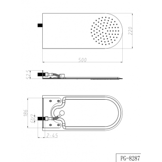STROMBOLI SLIM PLUS - okrúhla sprchová hlavica BAPG8287